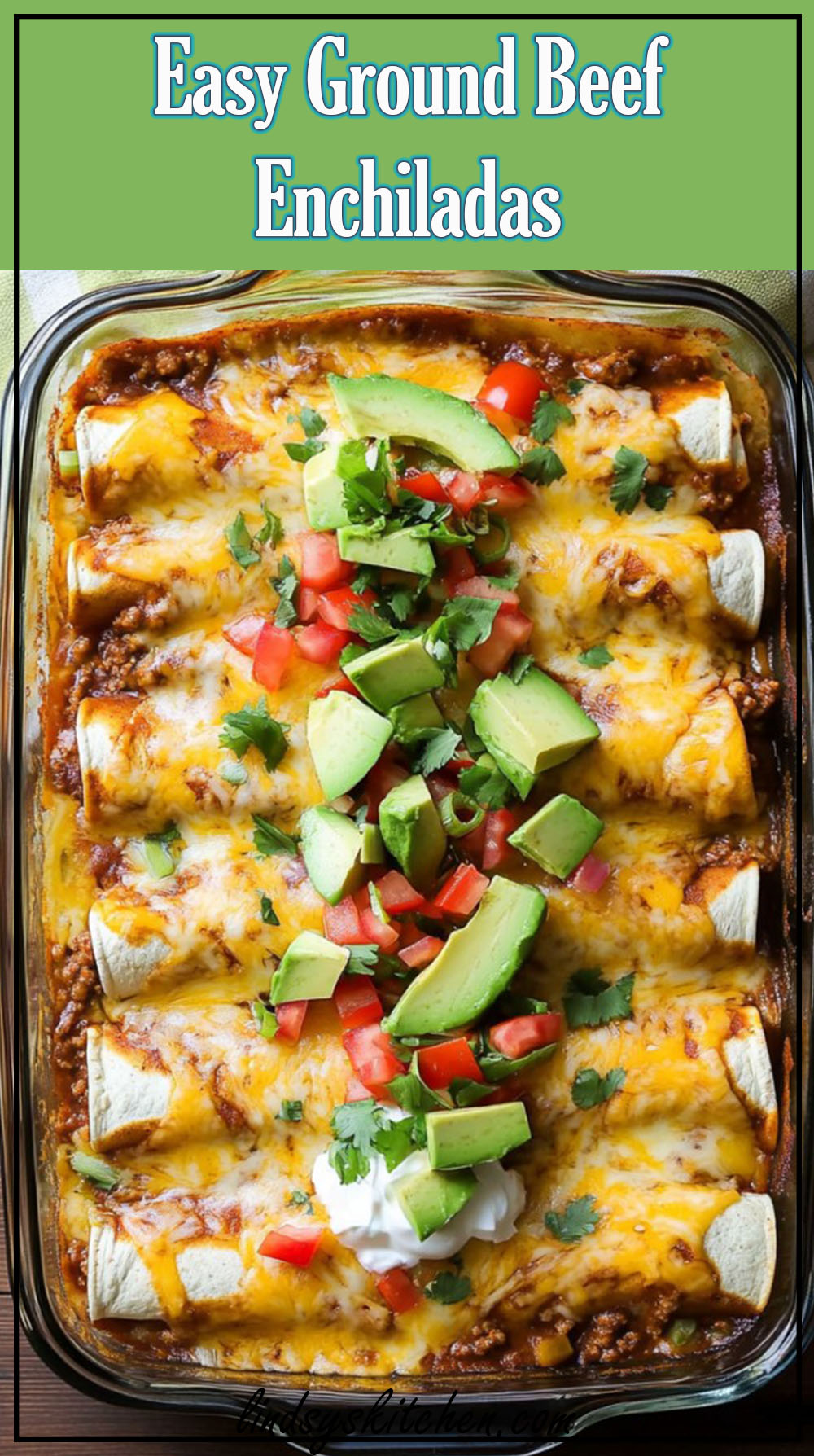 Easy Ground Beef Enchiladas