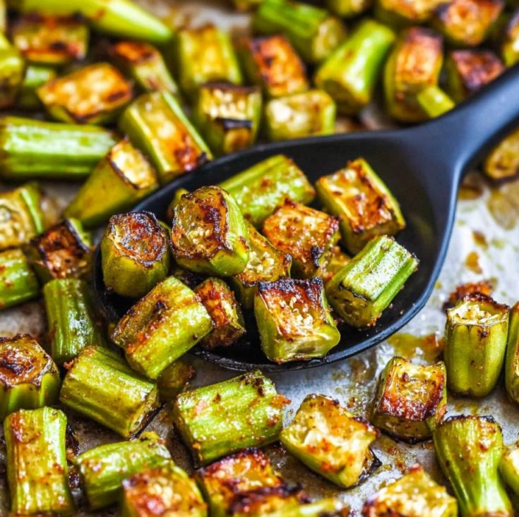 Garlic Roasted Okra