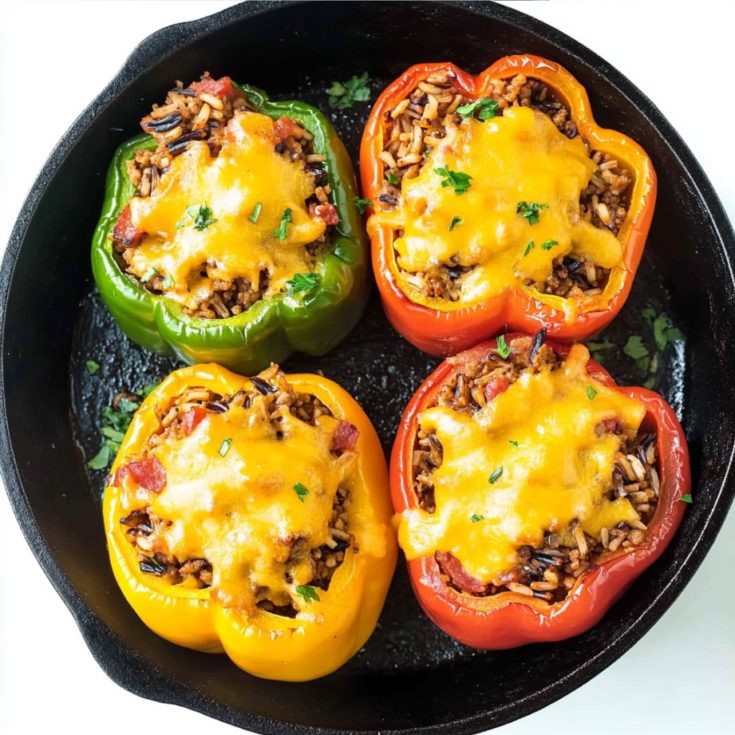 Ground Turkey Stuffed Peppers