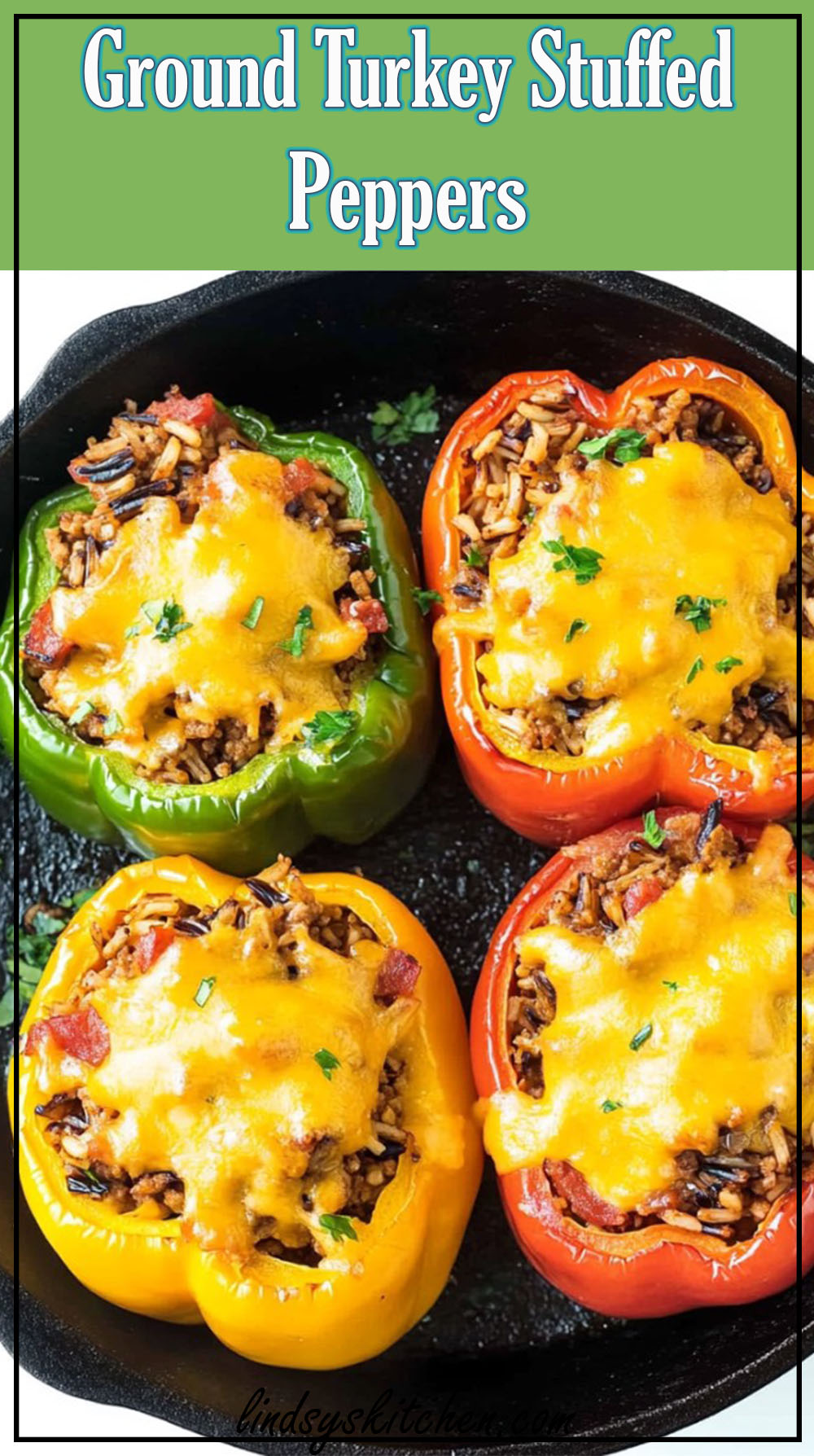 Ground Turkey Stuffed Peppers
