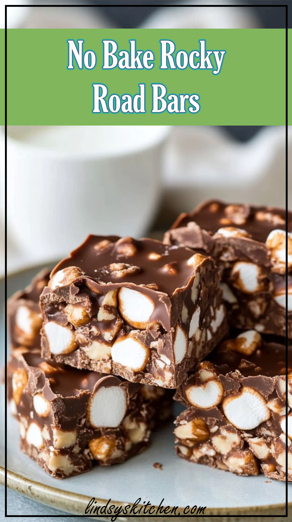 No Bake Rocky Road Bars
