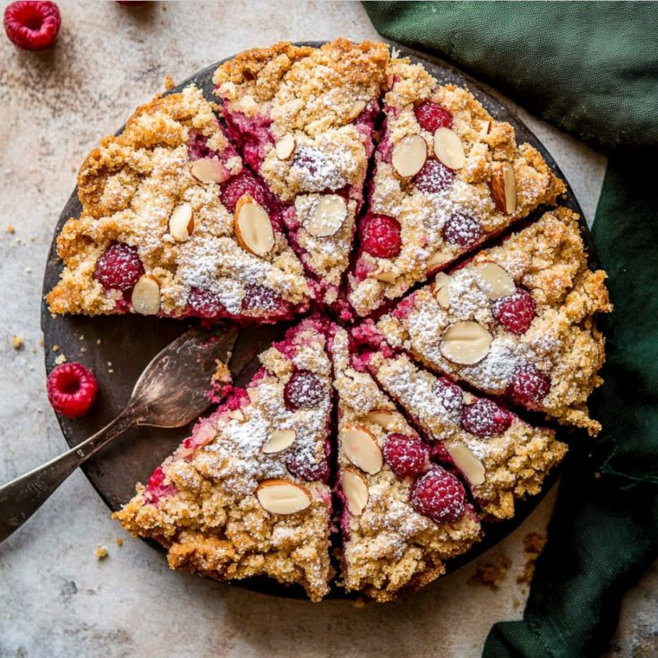 Raspberry Almond Crumb Cake