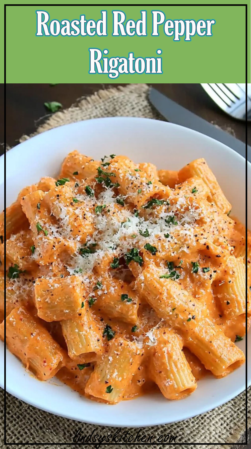 Roasted Red Pepper Rigatoni