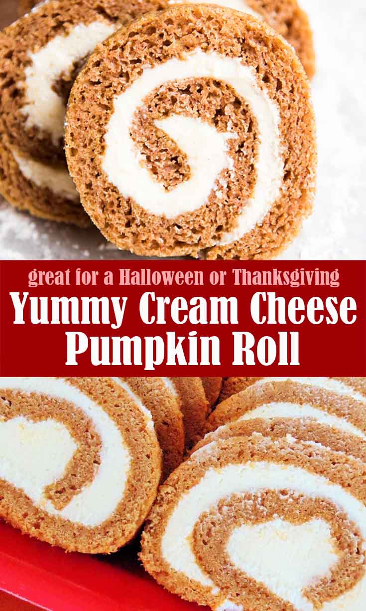 Yummy Cream Cheese Pumpkin Roll